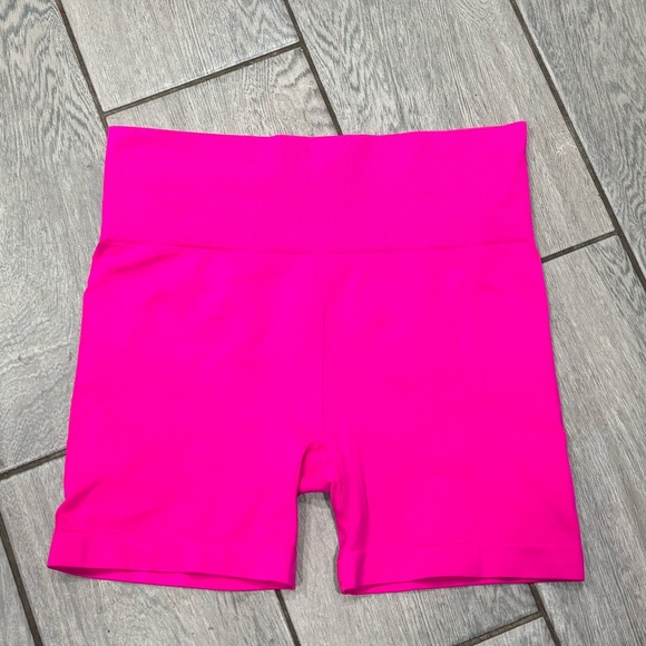 ZYIA Active Hustle hot pink compression bike shorts Size Large - Picture 7 of 7